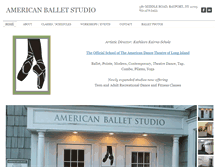 Tablet Screenshot of americanballetstudio.com